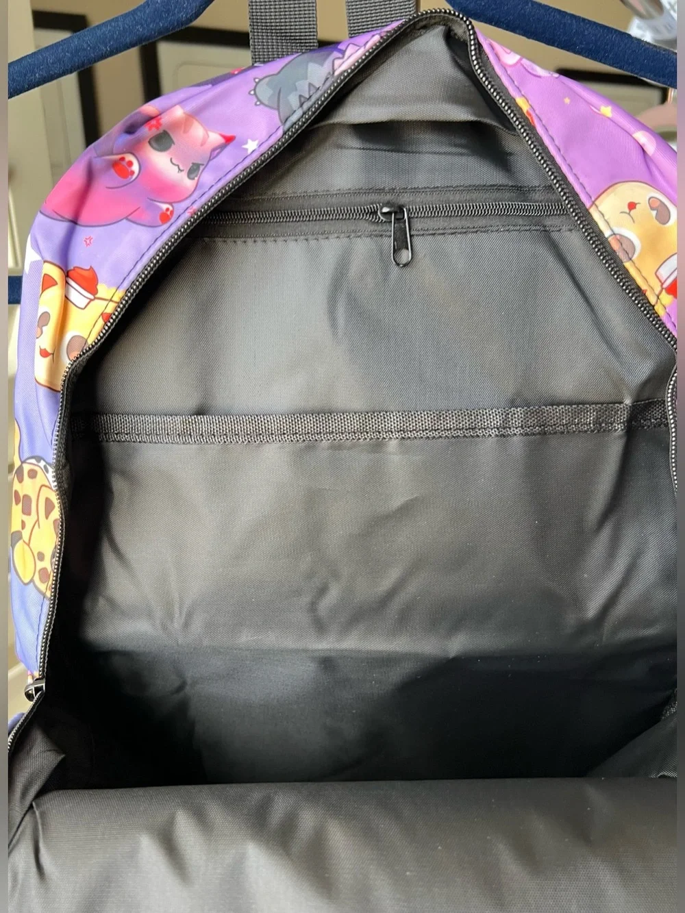 Purple NEW Cute Cats Print Backpack - Unbranded